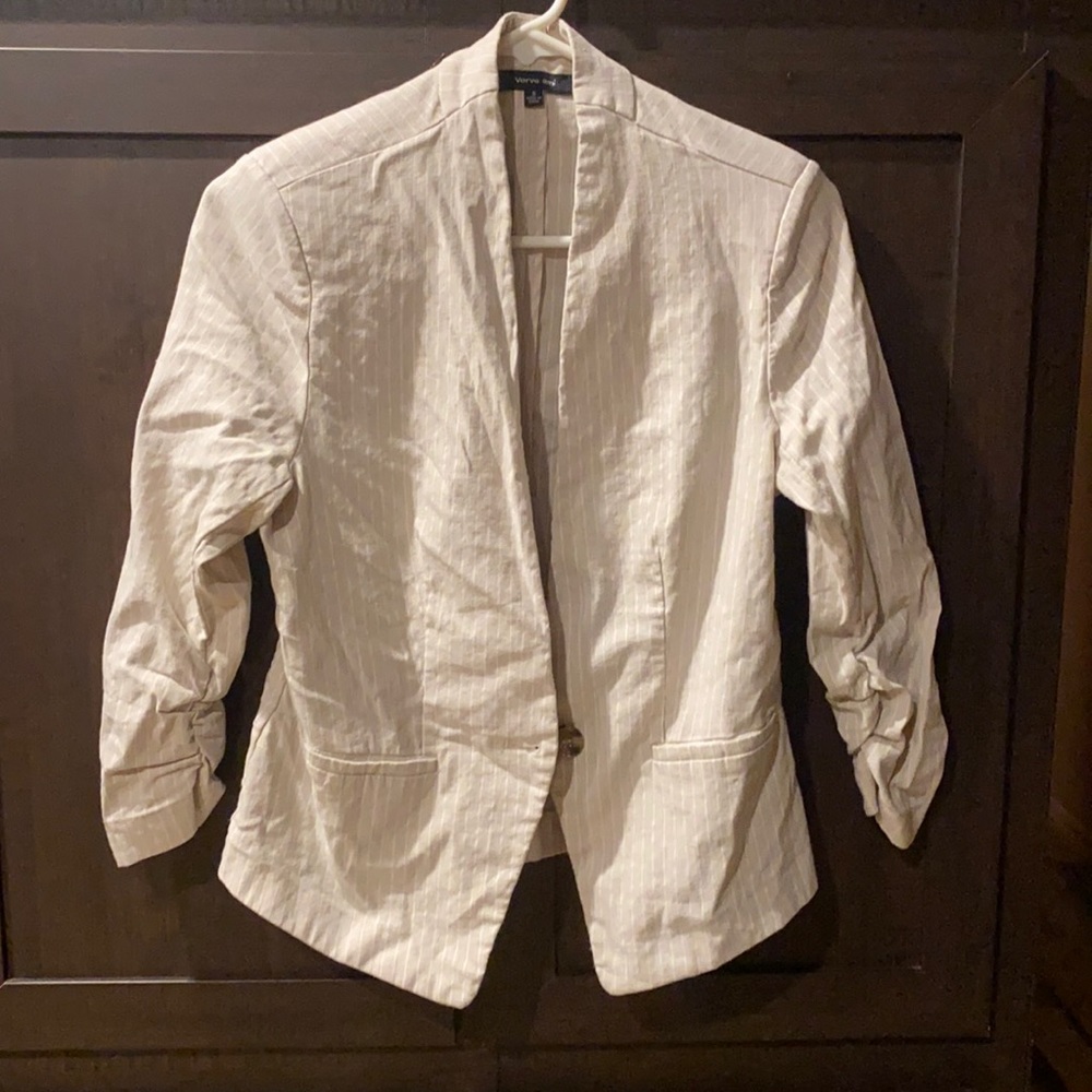 Size S VERVE AMÍ STRIPED BLAZER